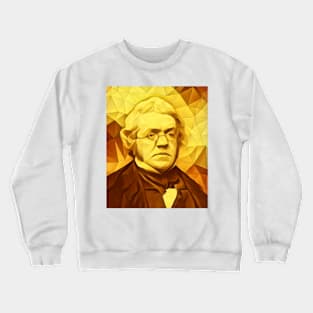 William Makepeace Thackeray Golden Portrait | William Makepeace Thackeray Artwork 11 Crewneck Sweatshirt